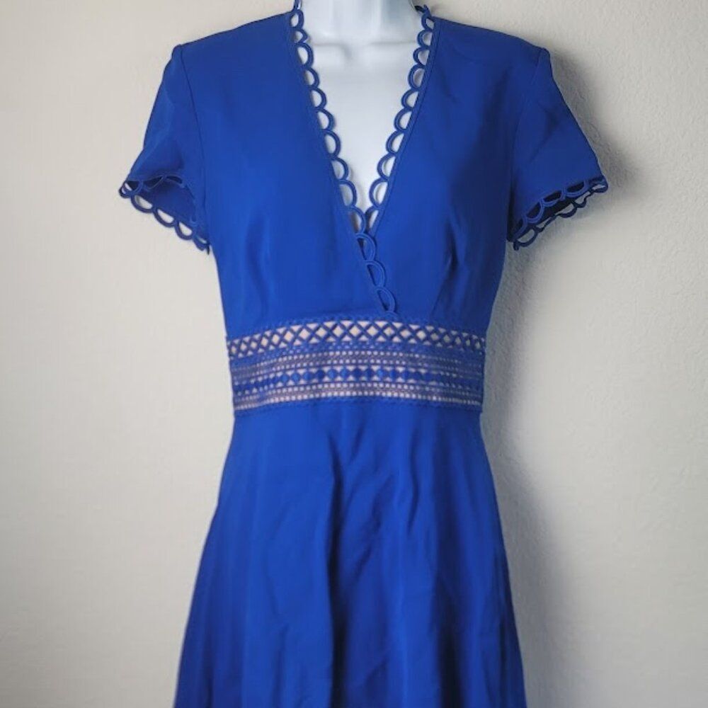 NWT- NK32 NAEEM KHAN Cobalt Blue Dress